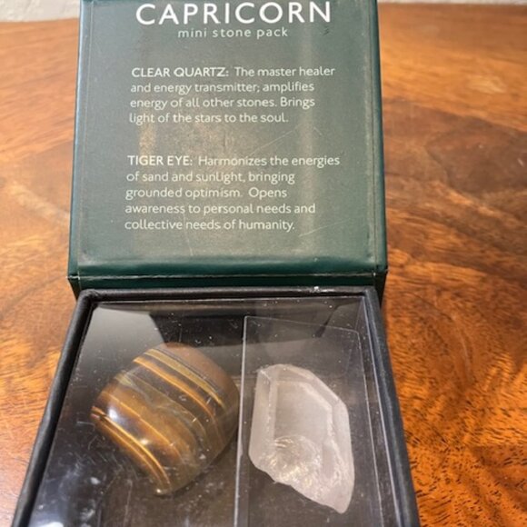 Capricorn‎ Mini Stone Pack Tiger Eye and Quartz - Picture 2 of 7
